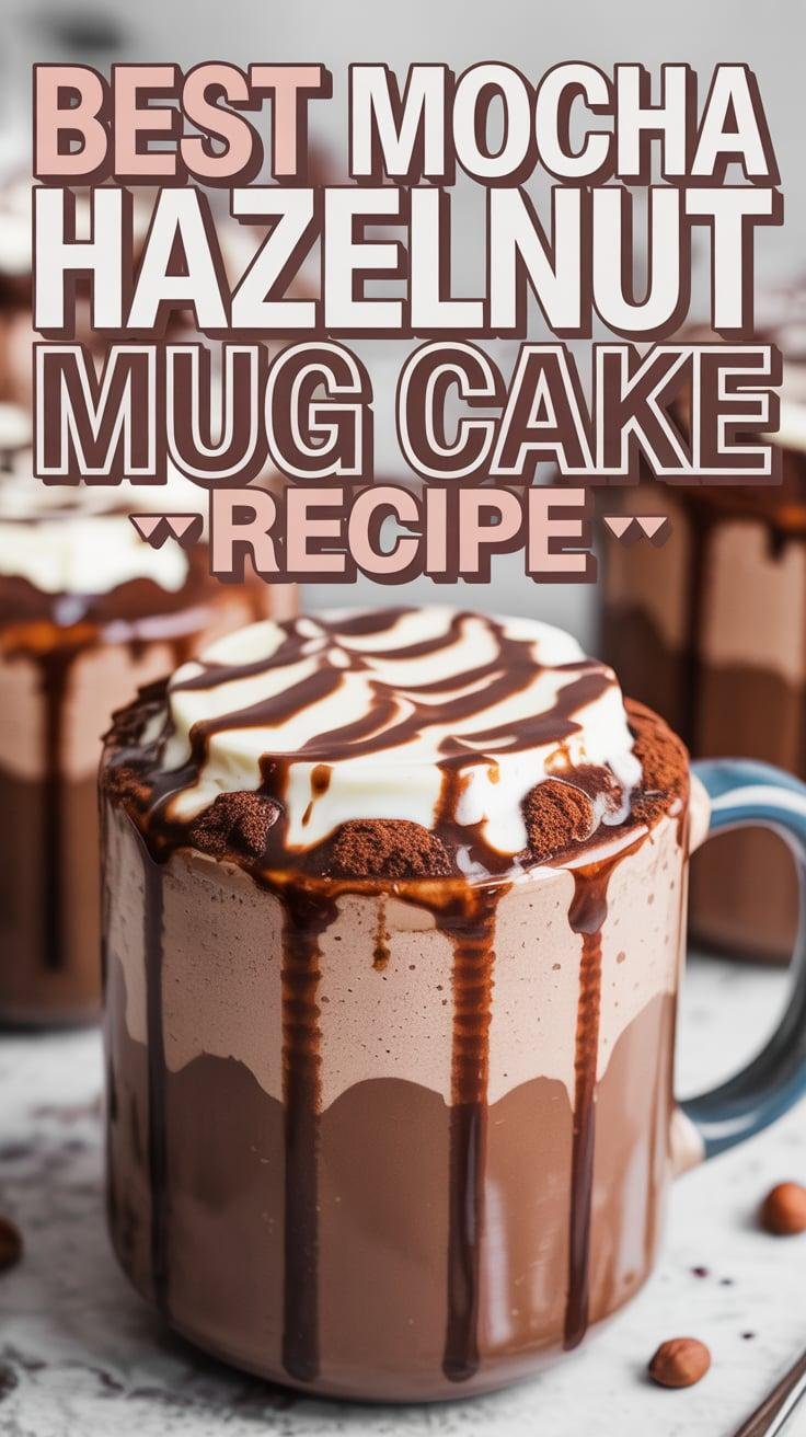 Mocha Hazelnut Mug Cake