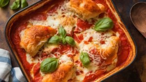 Chicken Parmesan Crescent Bake