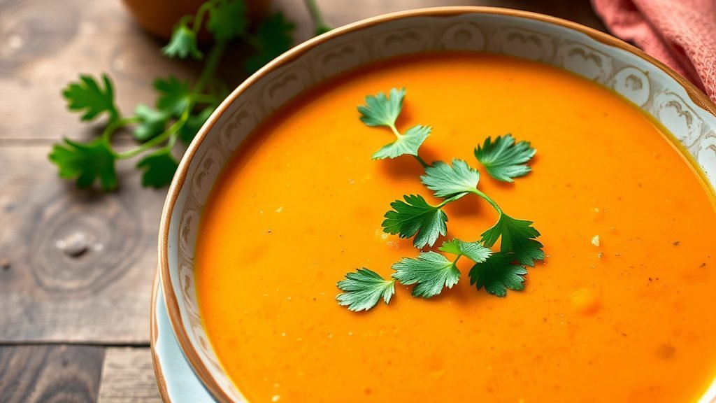 Sweet Potato and Carrot Ginger Soup