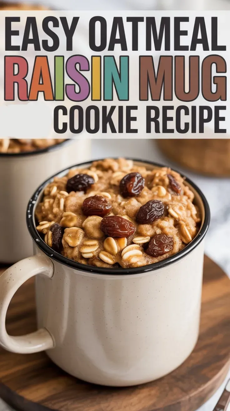 Oatmeal Raisin Mug Cookie