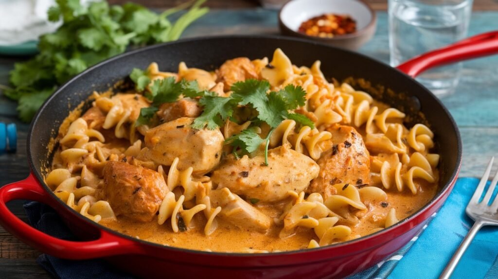 Chicken Curry Pasta Skillet