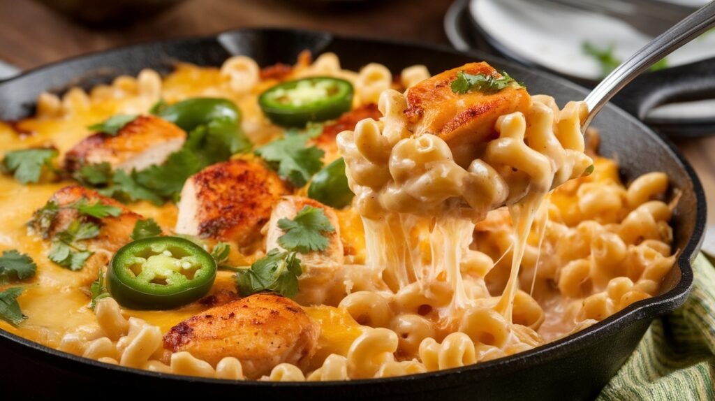 Chicken and Jalapeño Mac Skillet