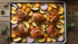 Chicken and Squash Sheet Pan Dinner