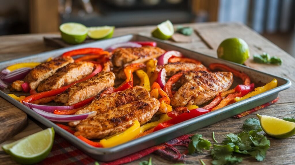 Sheet Pan Chicken Fajitas