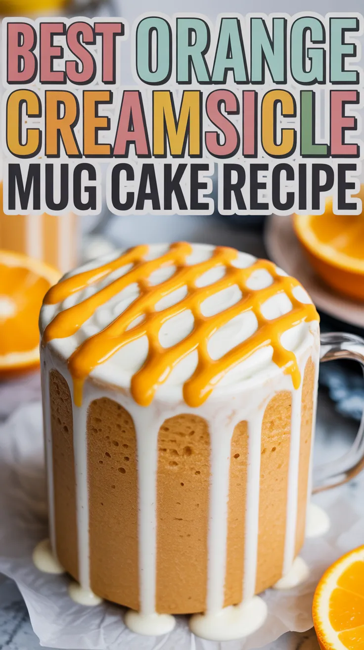 Orange Creamsicle Mug Cake