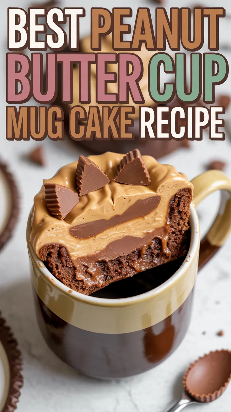 Peanut Butter Cup Mug Cake