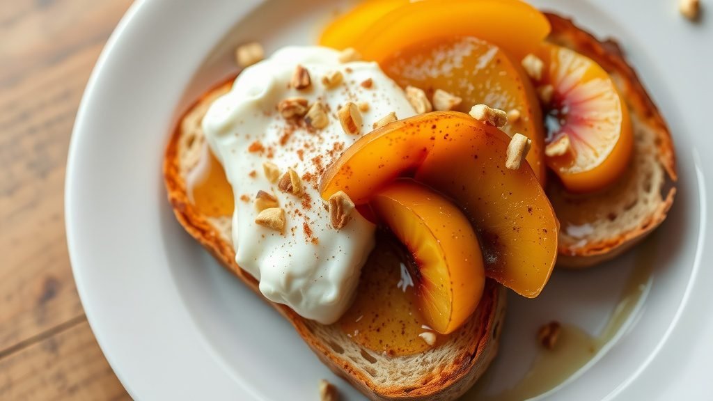 Cinnamon Apple and Mascarpone Toast