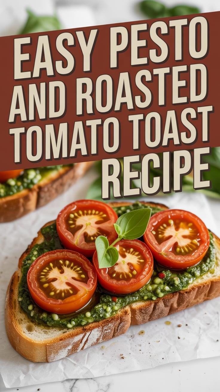 Pesto and Roasted Tomato Toast