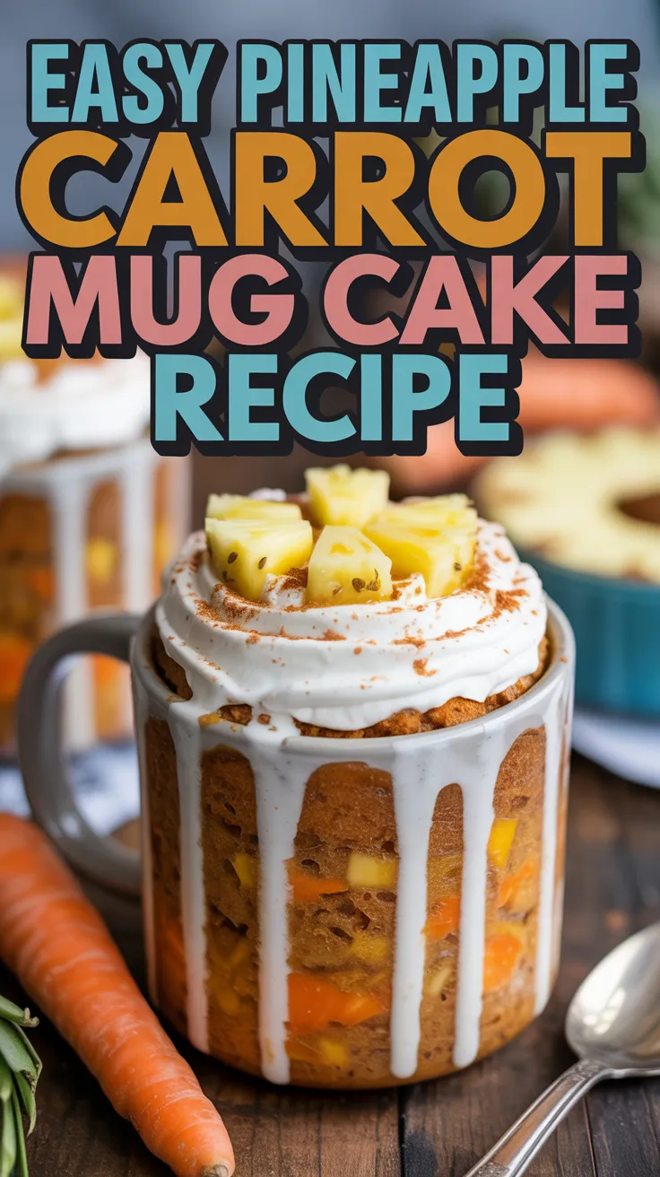 Pineapple Carrot Mug Cake