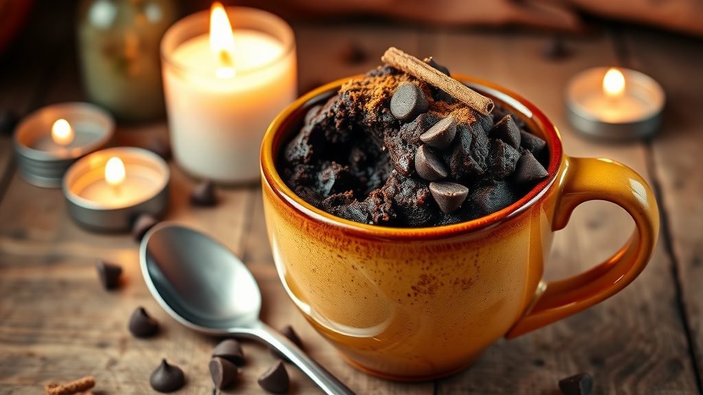 Spicy Mexican Chocolate Mug Cake