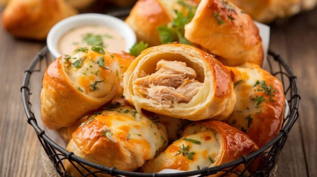 Chicken and Cheese Stuffed Crescents