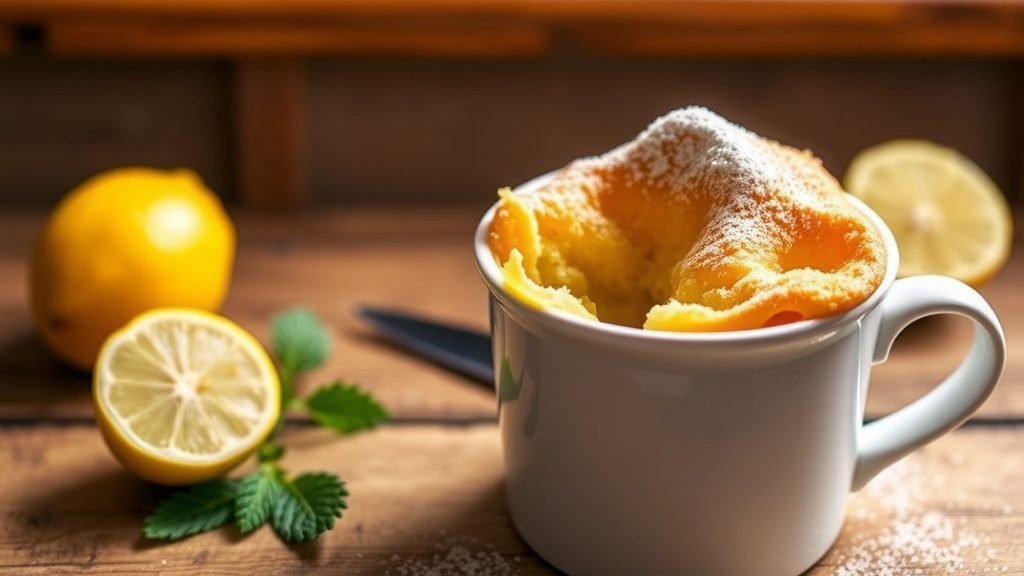 Lemon Ricotta Mug Cake