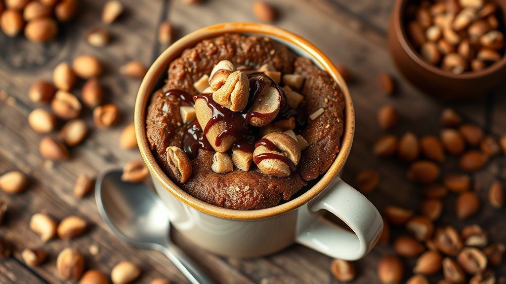 Mocha Hazelnut Mug Cake