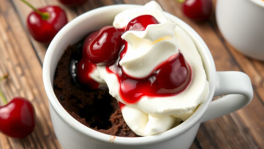 Black Forest Mug Cake