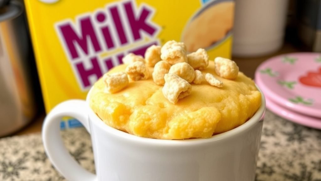 Cereal Milk Mug Cake