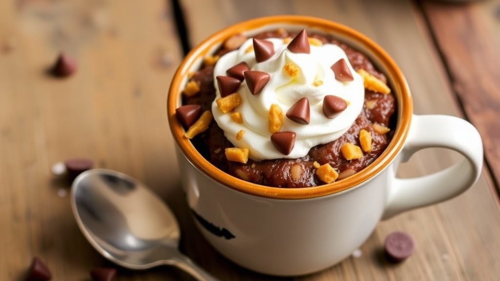 Chocolate Toffee Mug Cake
