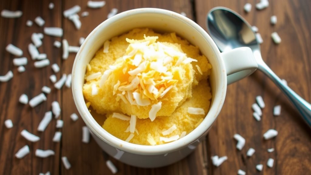 Coconut Macaroon Mug Cake