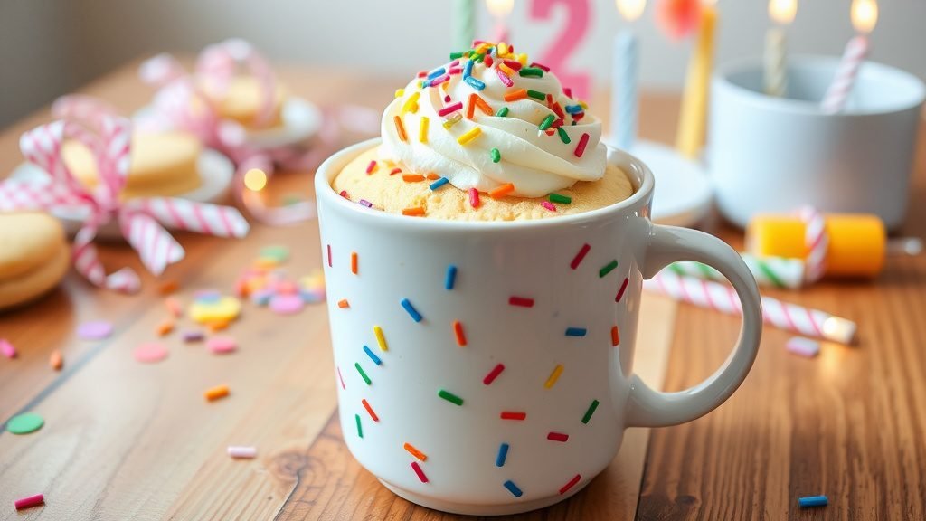 Funfetti Birthday Mug Cake