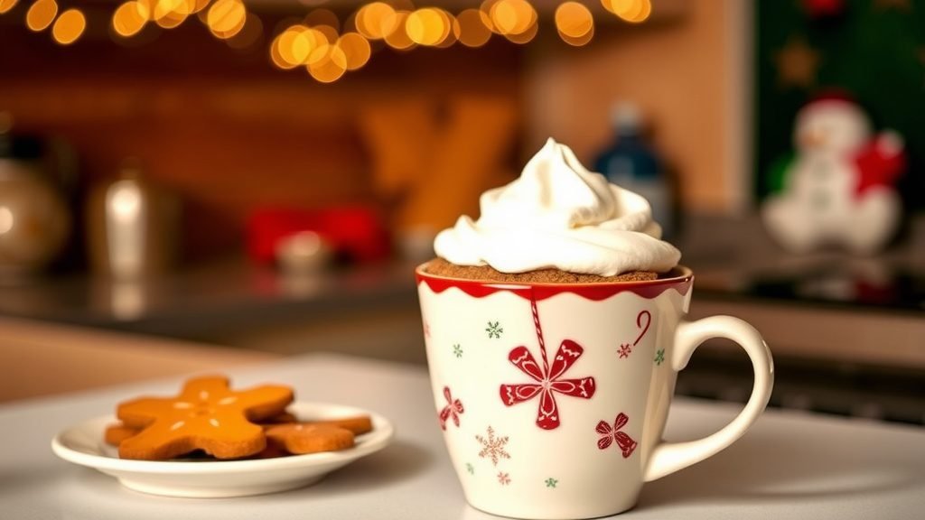 Gingerbread Mug Cake