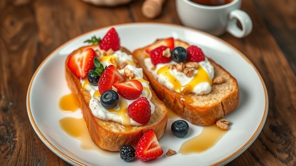 Greek Yogurt and Honey Toast