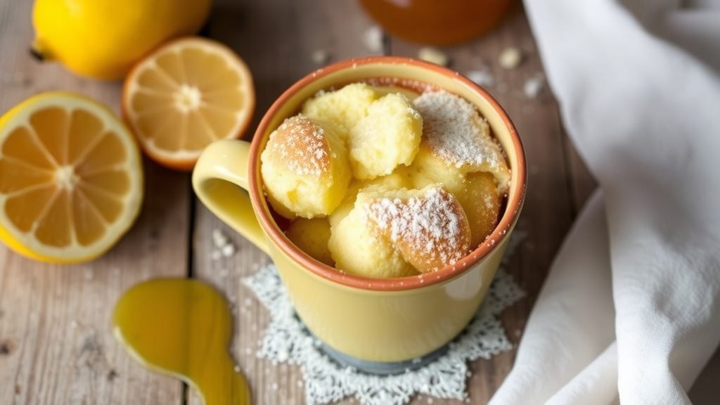 Honey Lemon Mug Cake