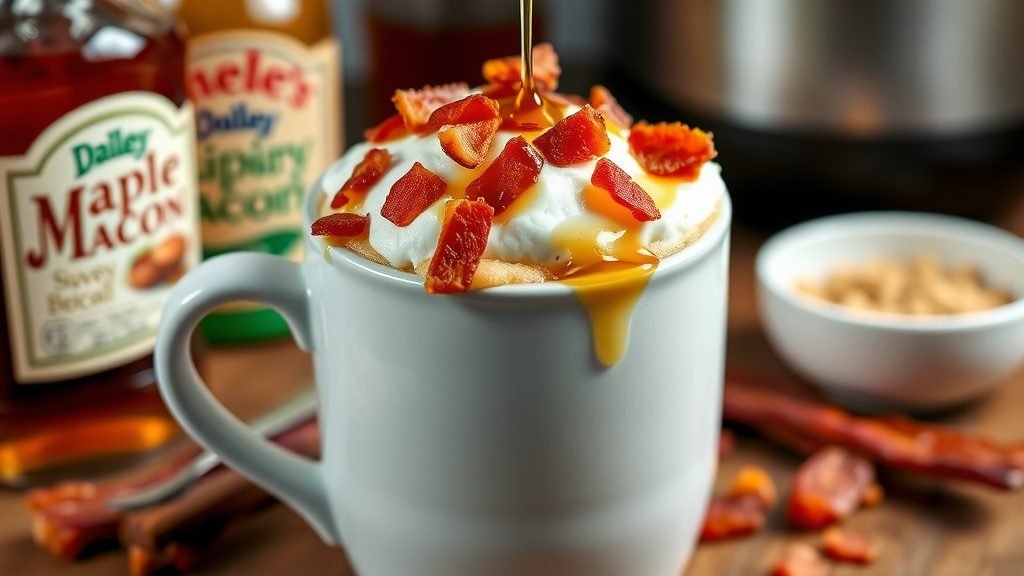 Maple Bacon Mug Cake