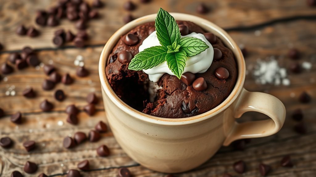 Mint Chocolate Mug Cake