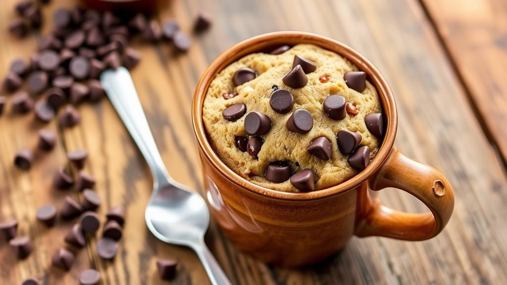 Double Chocolate Chip Mug Cookie