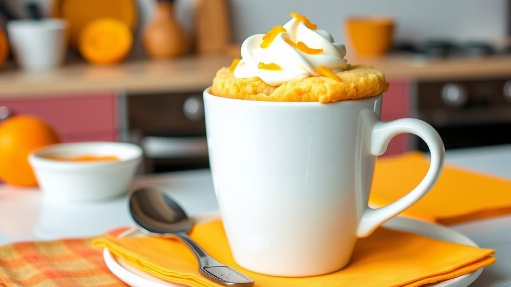 Orange Creamsicle Mug Cake
