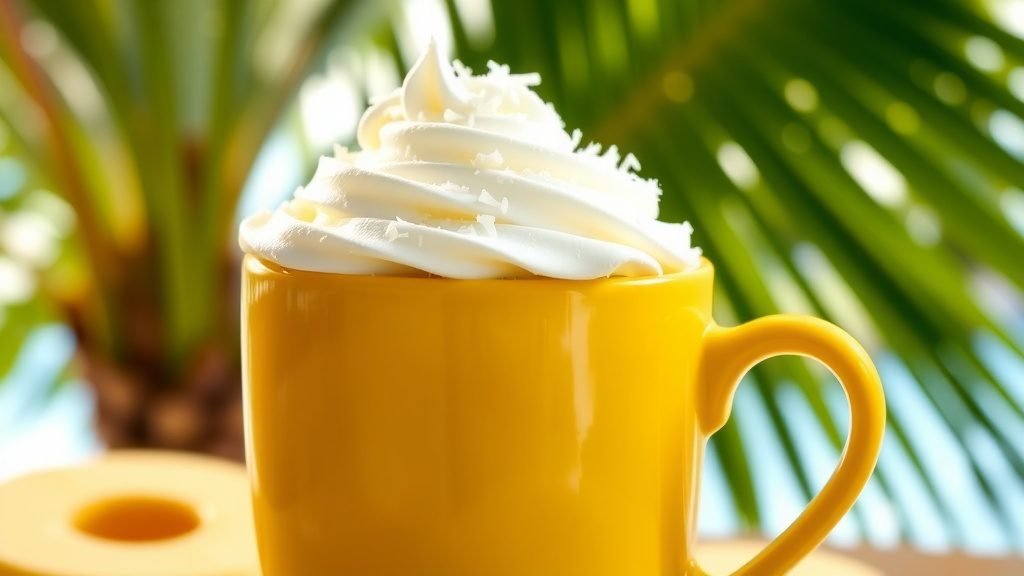 Pineapple Coconut Mug Cake