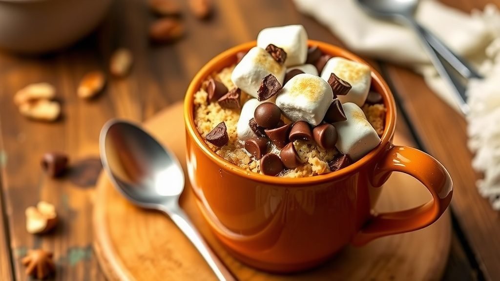 Rocky Road Mug Cake