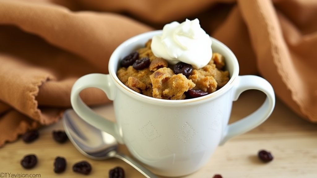 Rum Raisin Mug Cake