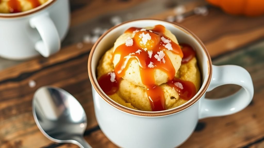 Salted Caramel Mug Cake