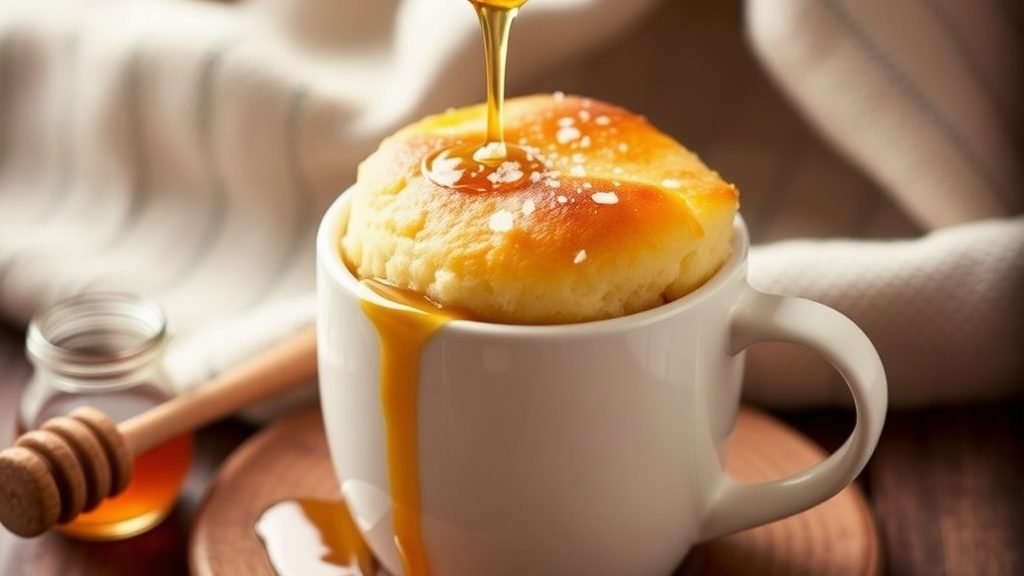 Salted Honey Mug Cake