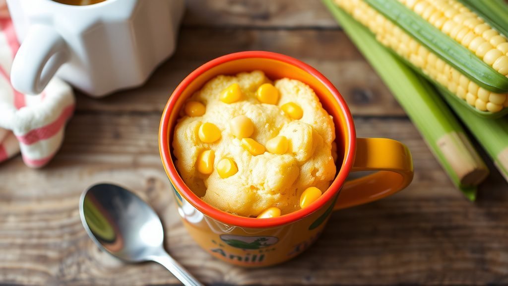 Sweet Corn Mug Cake