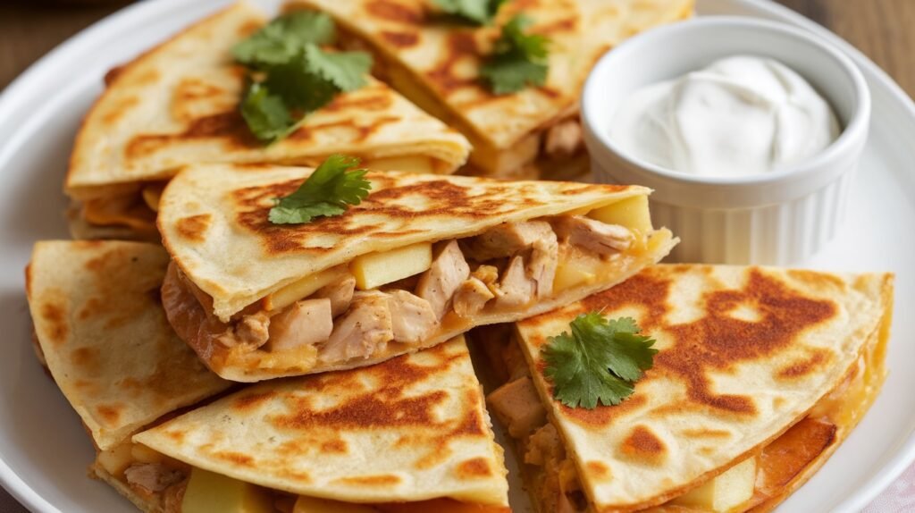 Chicken and Apple Quesadillas