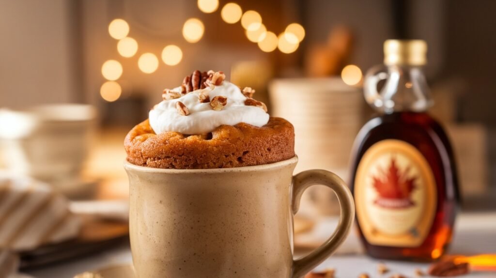 Maple Pecan Mug Cake