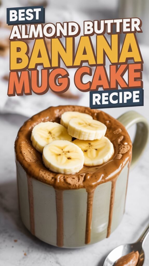 Quick Almond Butter Banana Mug Cake Recipe