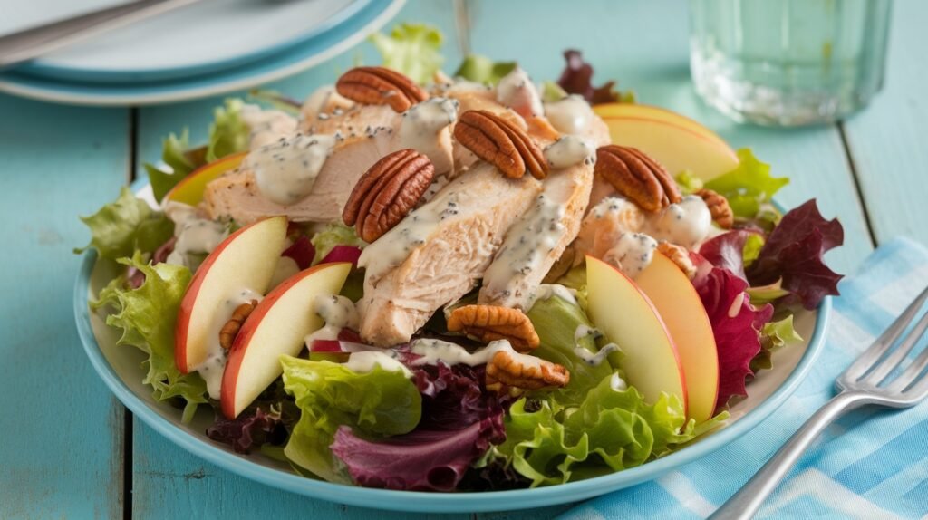 Chicken and Apple Salad with Poppy Seed Dressing