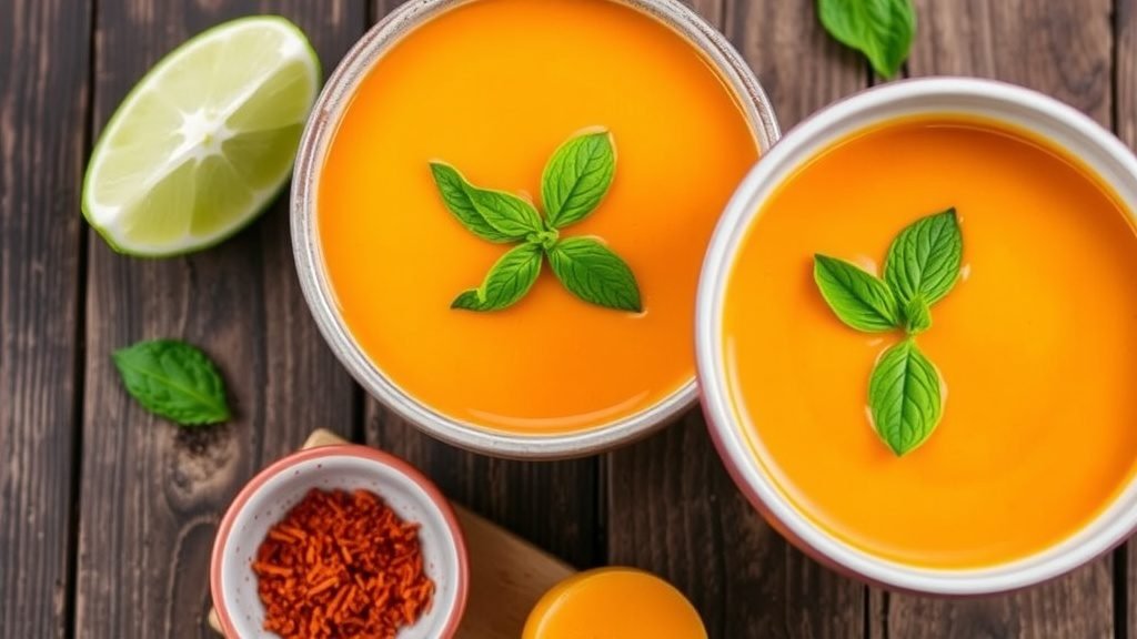 Spicy Cantaloupe and Ginger Soup