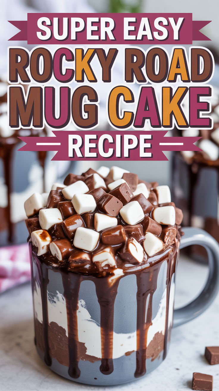 Rocky Road Mug Cake