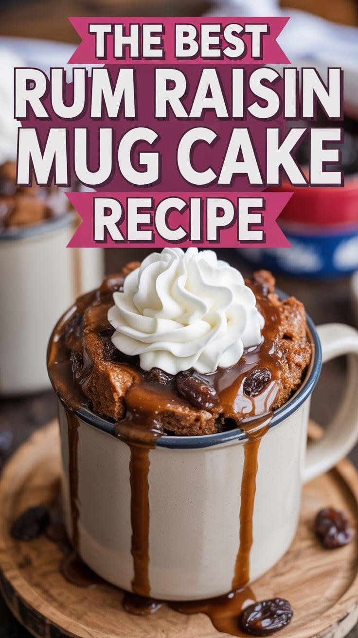 Rum Raisin Mug Cake
