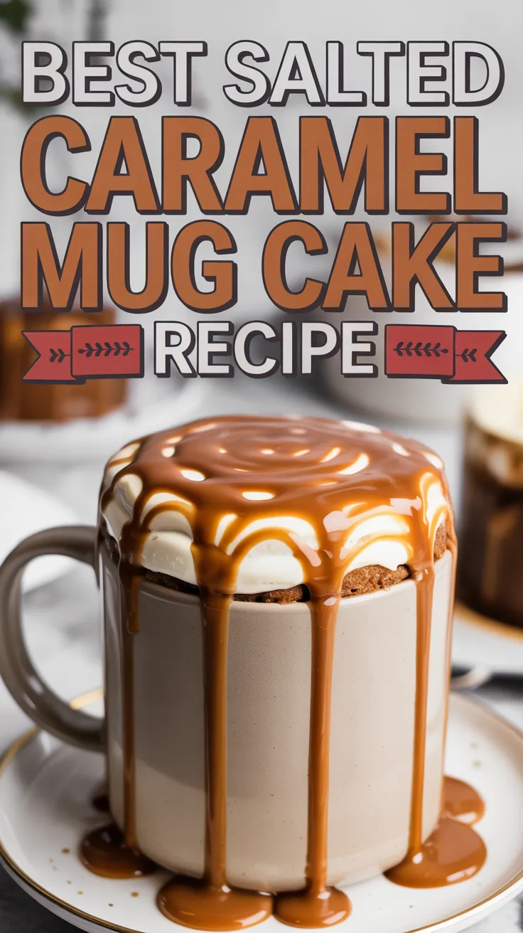 Salted Caramel Mug Cake