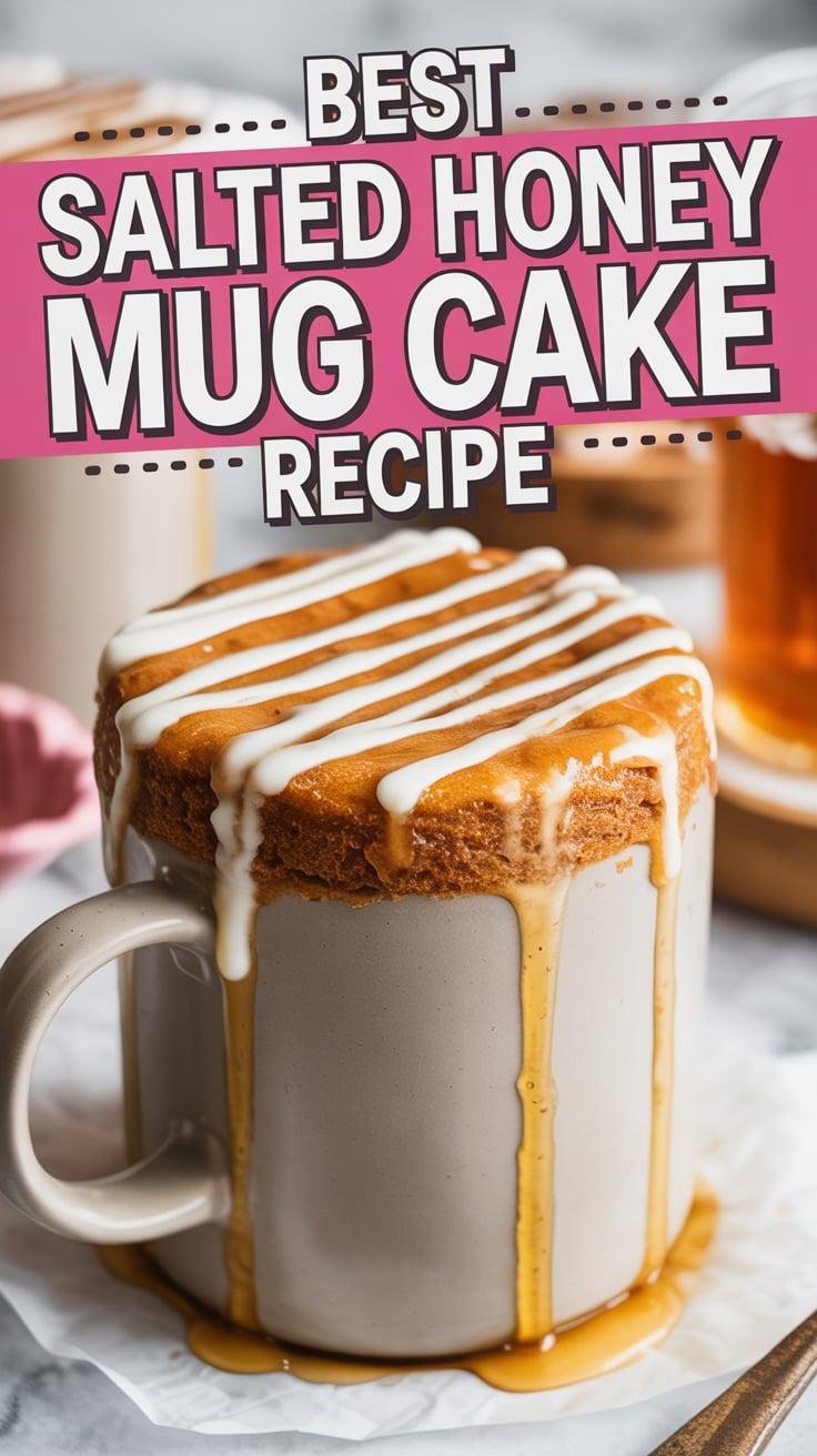 Salted Honey Mug Cake