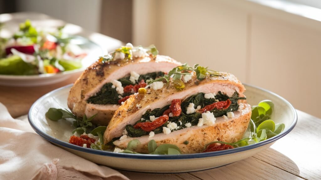 Mediterranean Stuffed Chicken