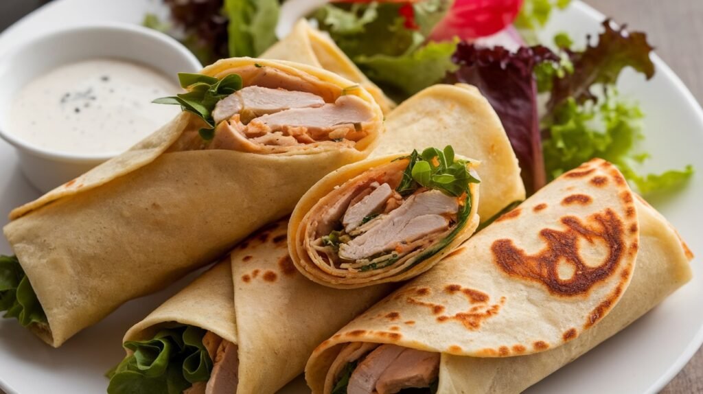 Crispy Chicken Tortilla Wraps
