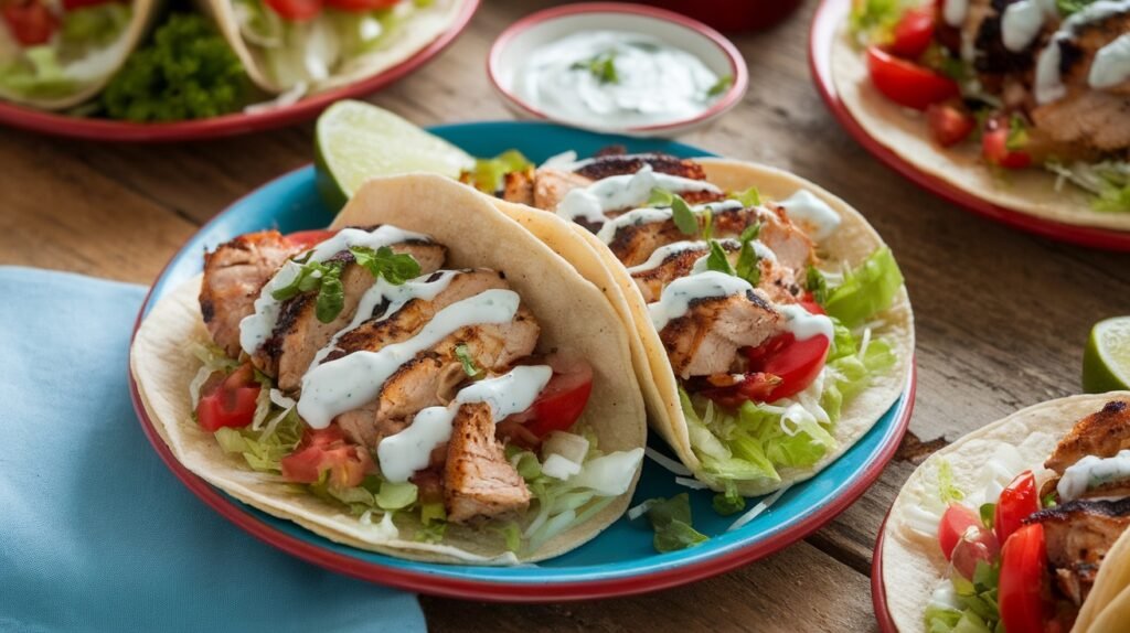Chicken Souvlaki Tacos