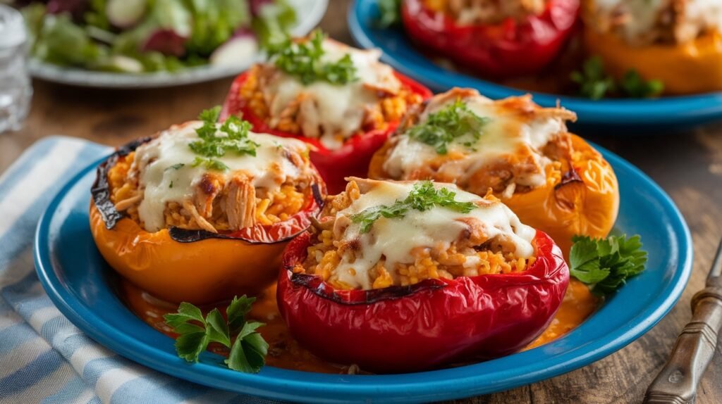 Chicken Stuffed Roasted Peppers