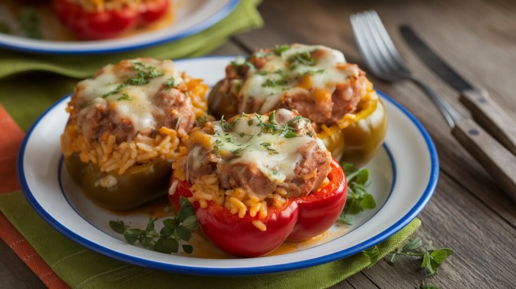 Chicken Sausage Stuffed Peppers