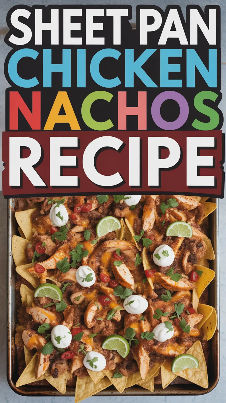 Sheet Pan Chicken Nachos